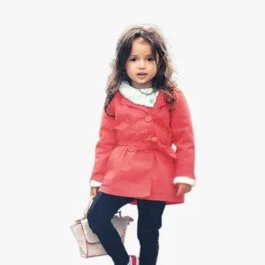Girl's Full Sleeve Red Jacket