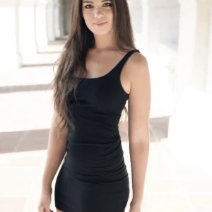 Black Sleeveless Mini Dress